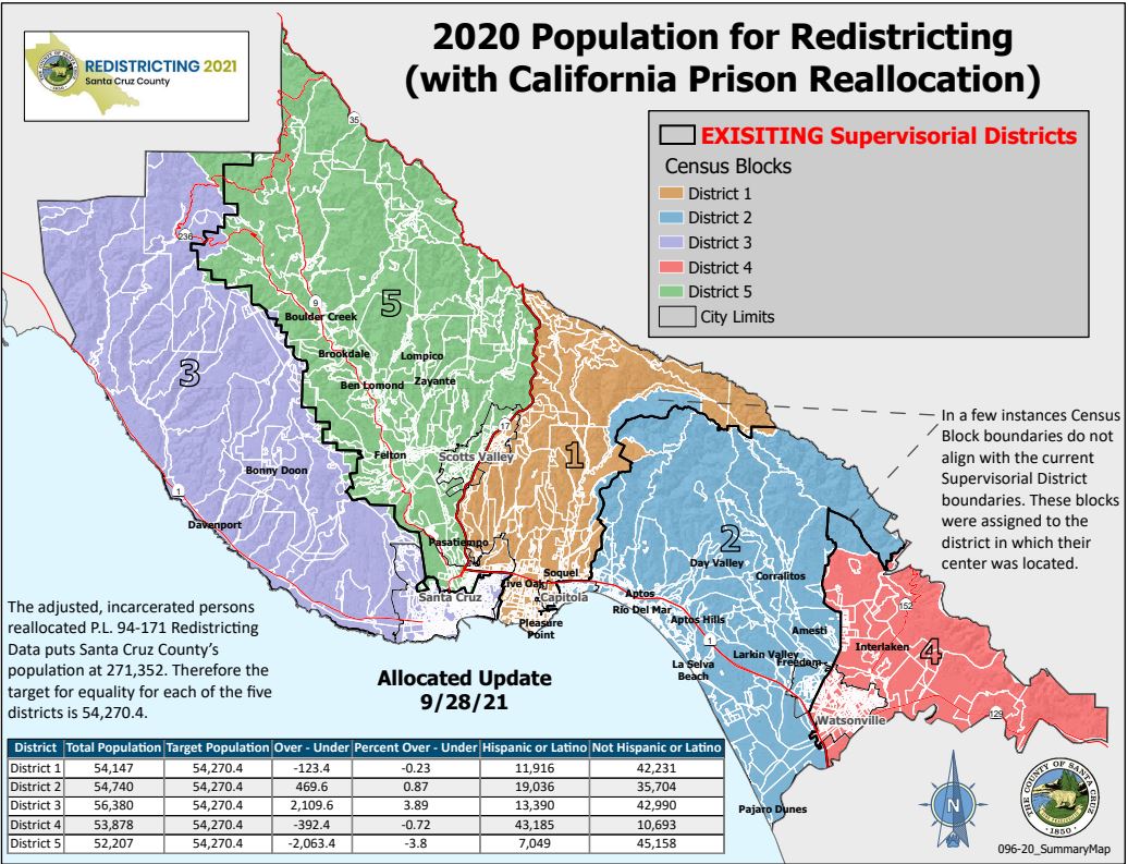 2020 Census Redistricting Population Map